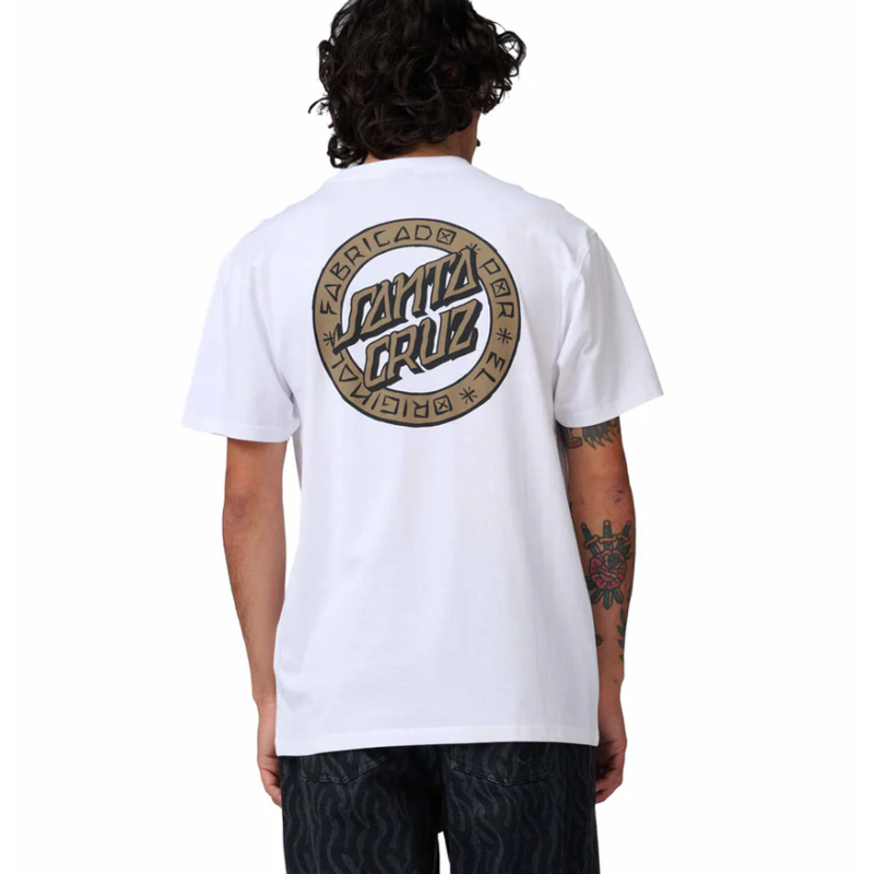 T-Shirt Santa Cruz Loco Dot - Branca