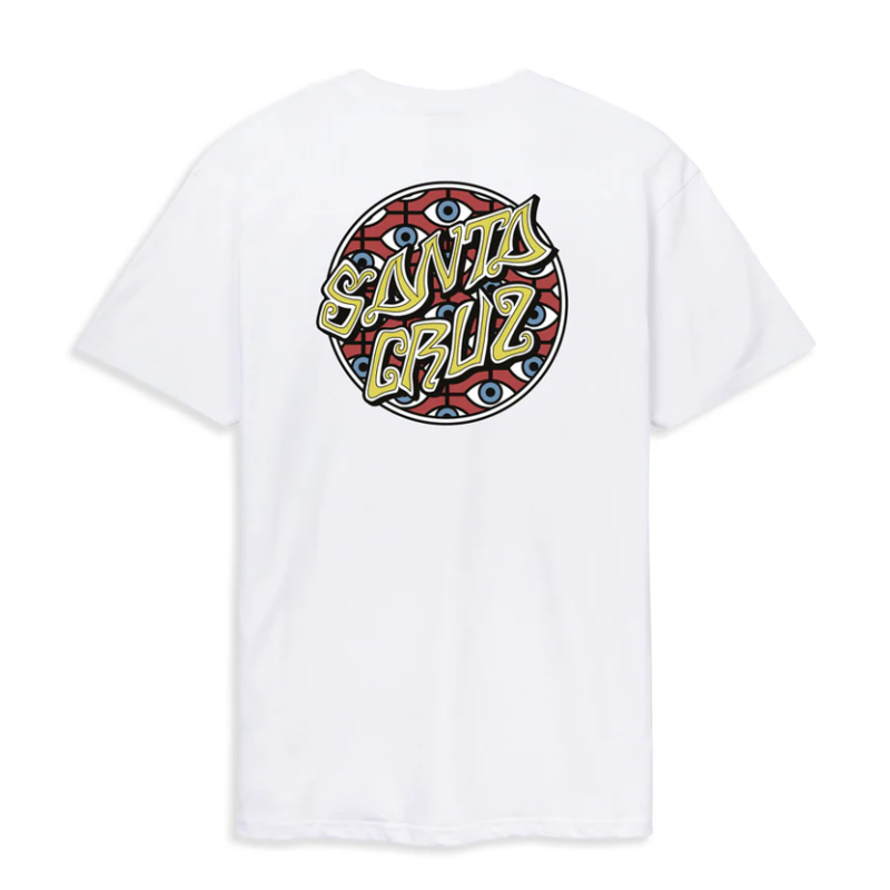 T-Shirt Santa Cruz Salba Eyes Dot - Branca