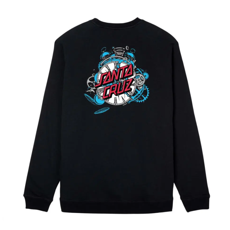 Sweat Santa Cruz Grabke Exploding Dot Crew - Preto
