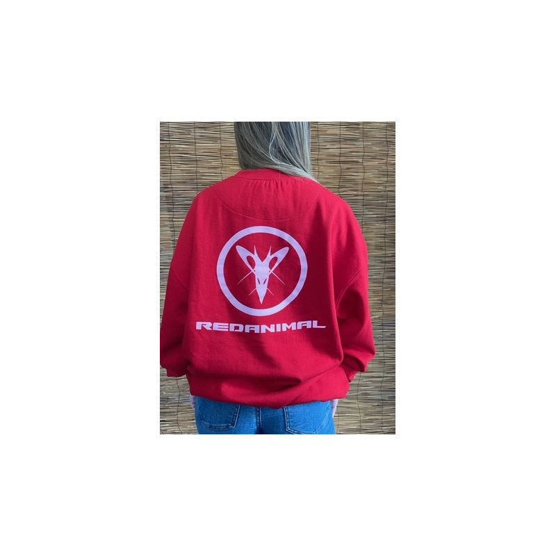 Sweatshirt Red Animal Surf